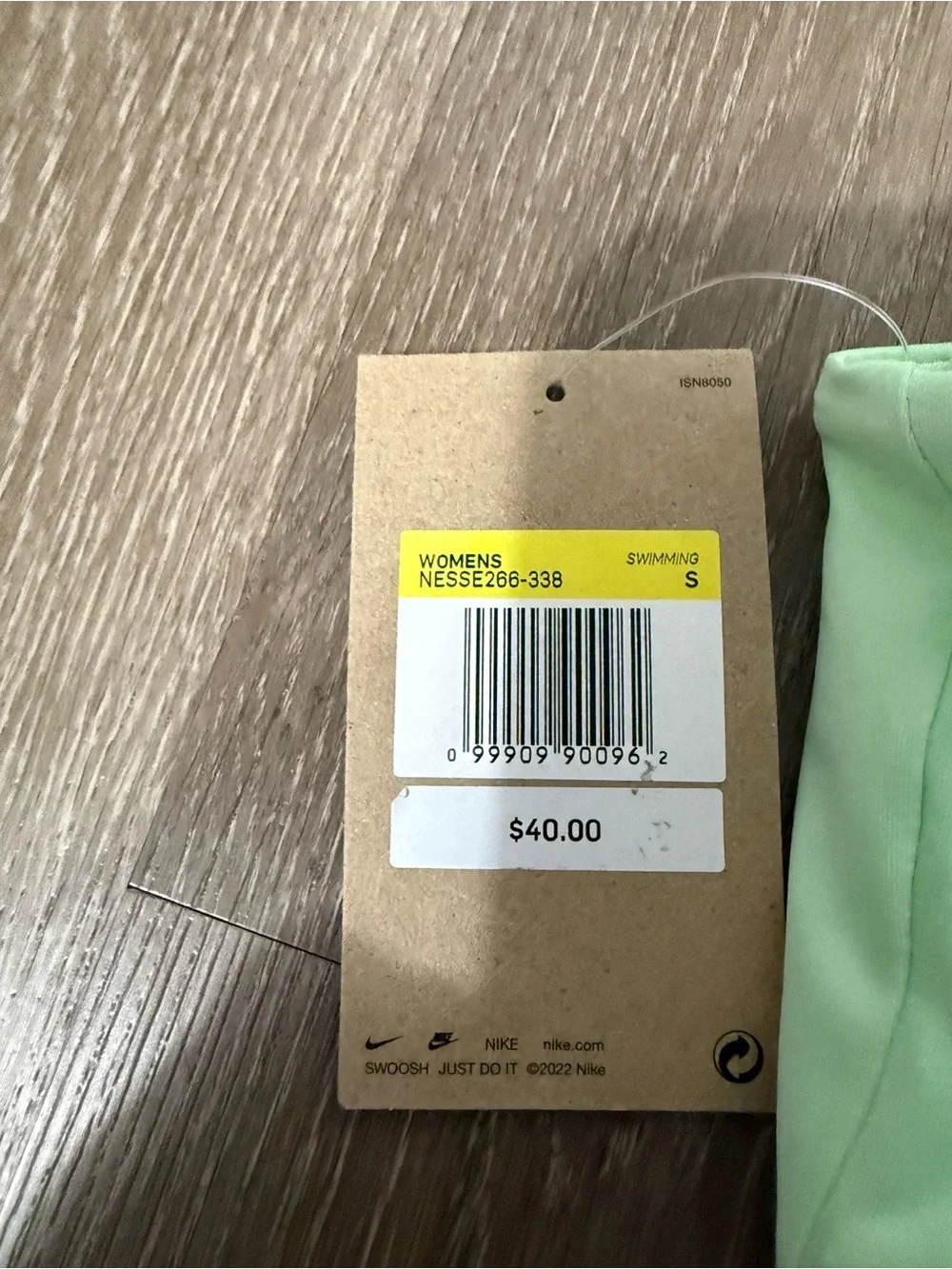 Nike Light Mint Green Sports Bra with Swoosh